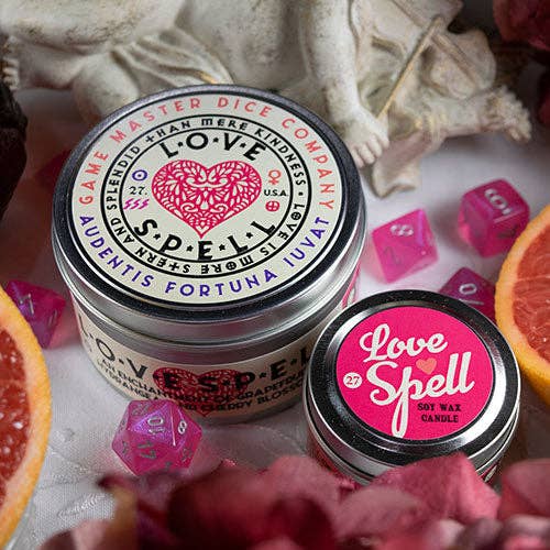 Game Master Dice - Love Spell Gaming Candle