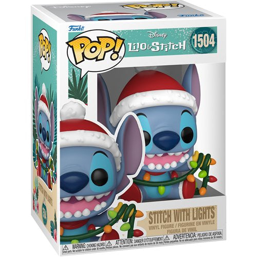 Stitch w/ Christmas Lights Pop Figure