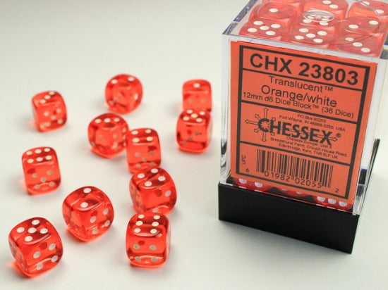 Dice: Chessex 12mm d6 Dice Block (36 Dice)