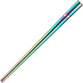 Square Stainless Steel Chopsticks Rainbow Chrome