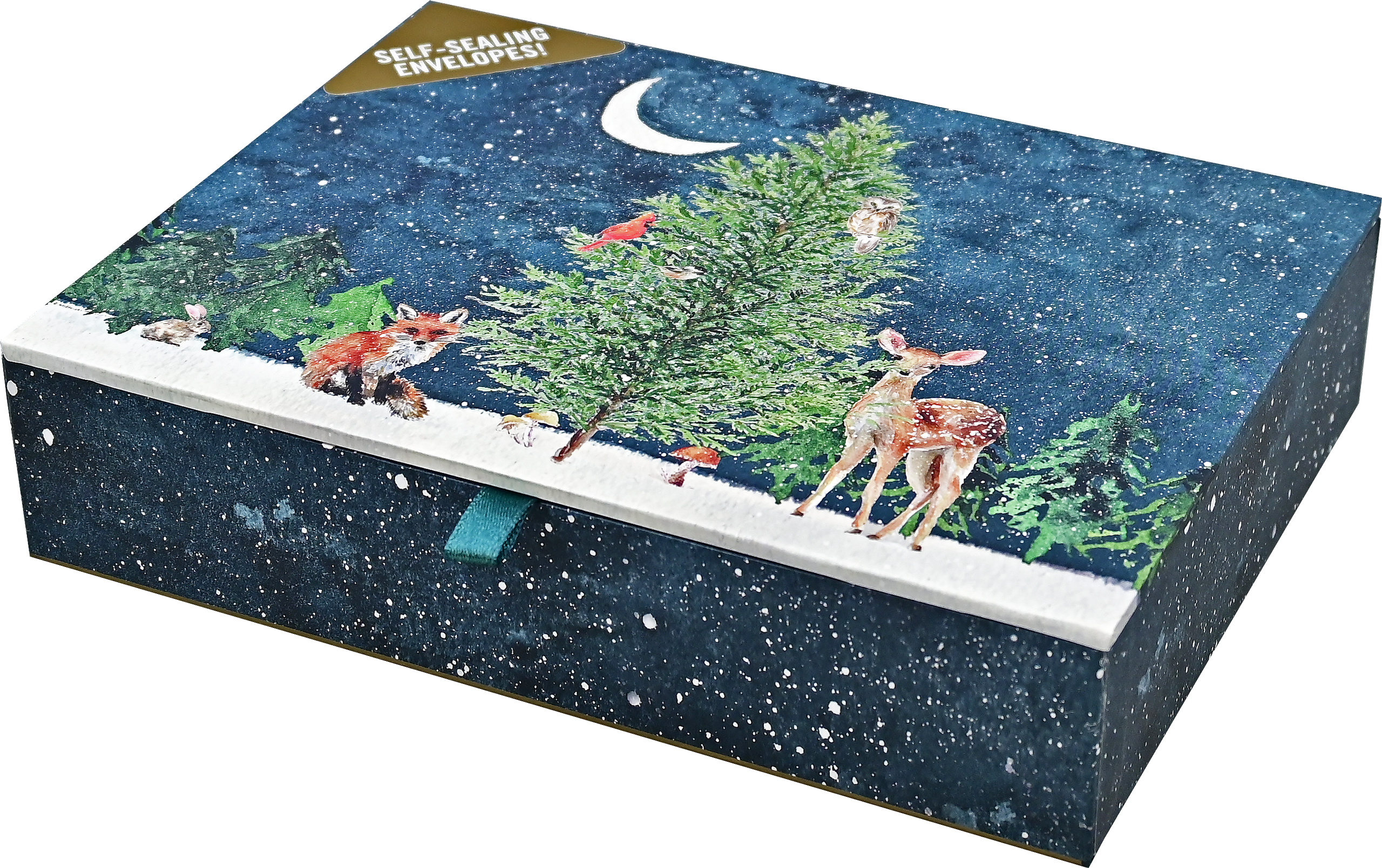 Peter Pauper Press - Moonlit Forest Friends Deluxe Boxed Holiday Cards