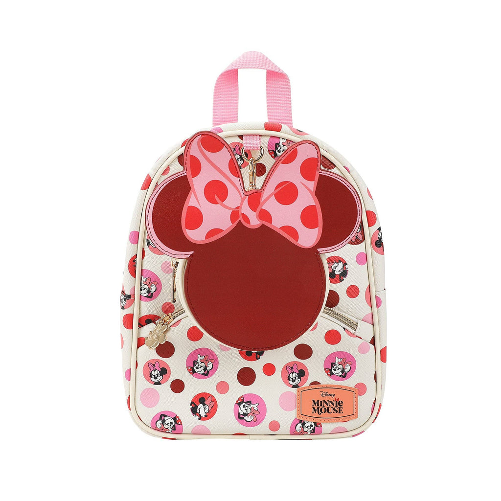 Bioworld Merchandising - Disney Minnie Mouse Ears & Bow White 10.5" Mini PU Backpack for girls