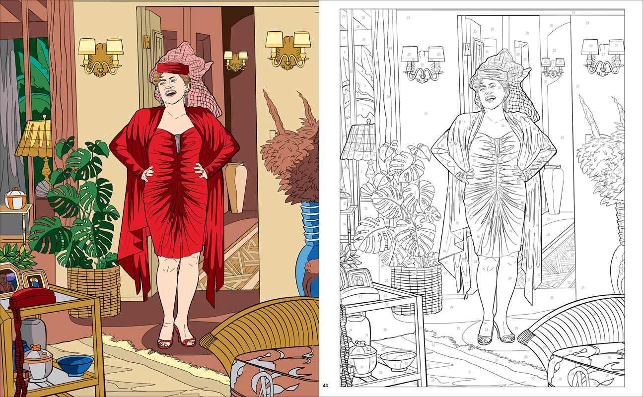 Simon & Schuster - Golden Girls Color-by-Number by Editors of Thunder Bay Press