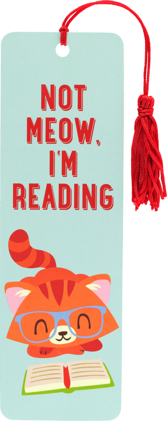 Peter Pauper Press - Not Meow, I'm Reading Children's Bookmark