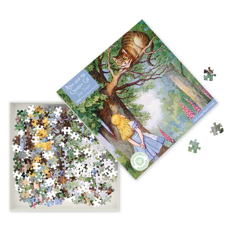 Simon & Schuster - Adult Jigsaw Puzzle Alice and the Cheshire Cat by