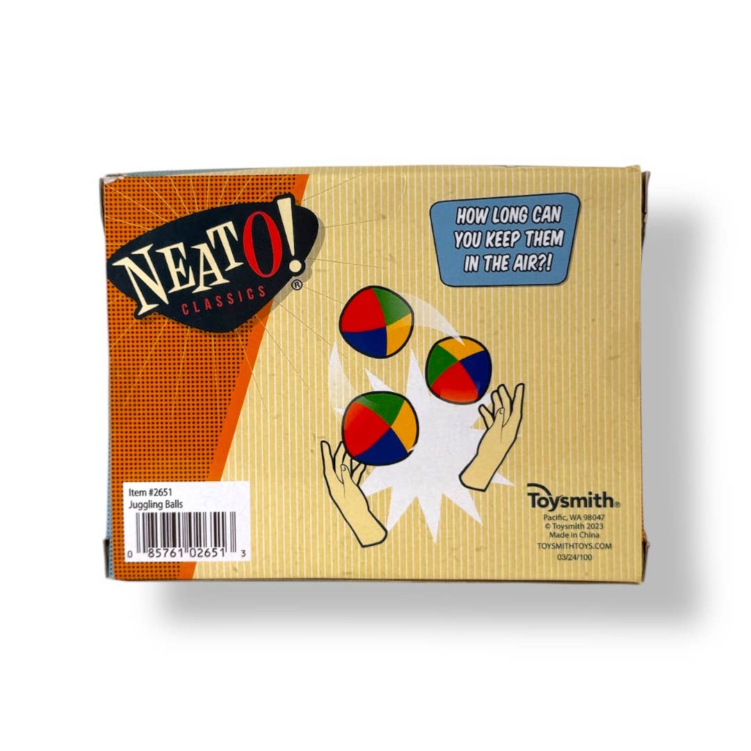 Toysmith - Neato! Juggling Balls Sets- Retro Classic, vintage toys