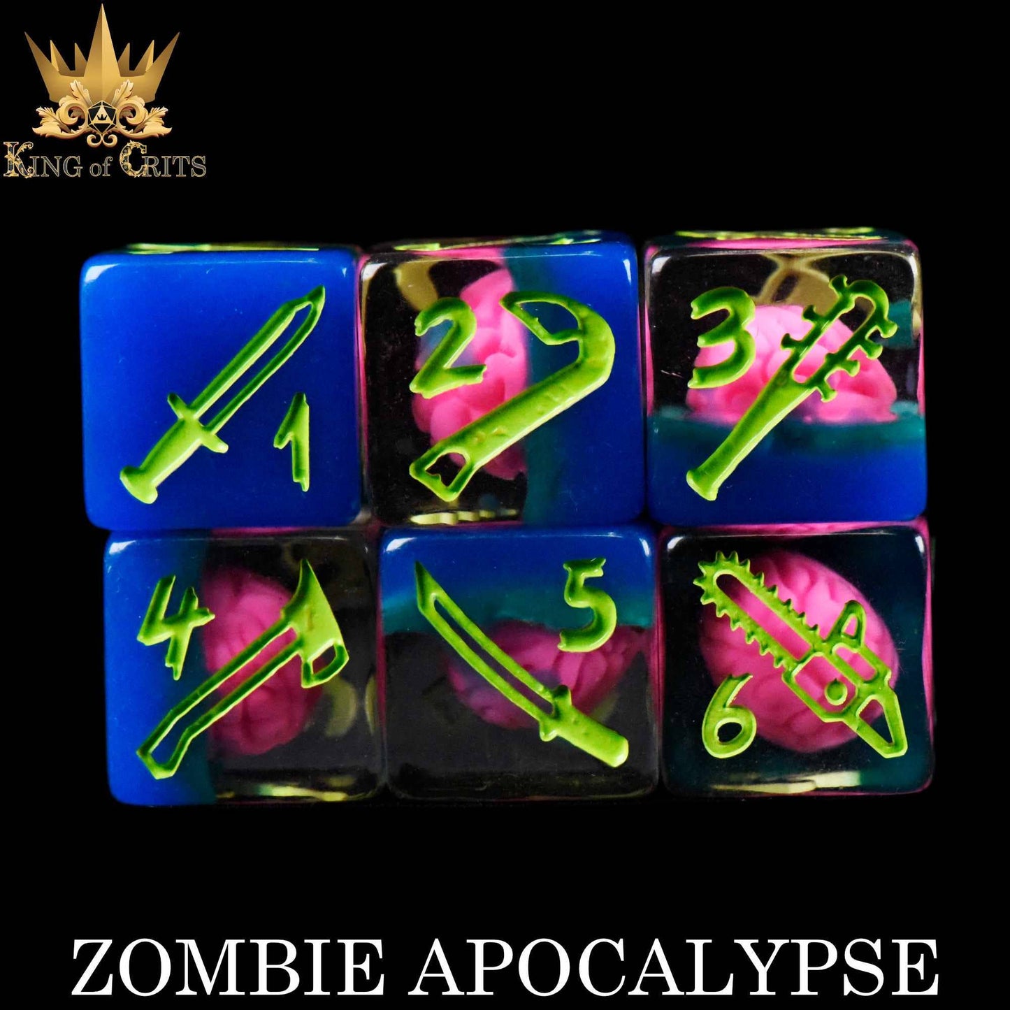 DNDDICE.COM - Zombie Apocalypse 11 Dice Set