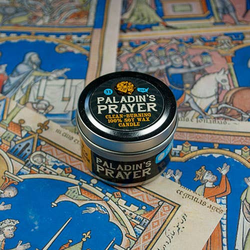 Game Master Dice - Paladin's Prayer Gaming Candle