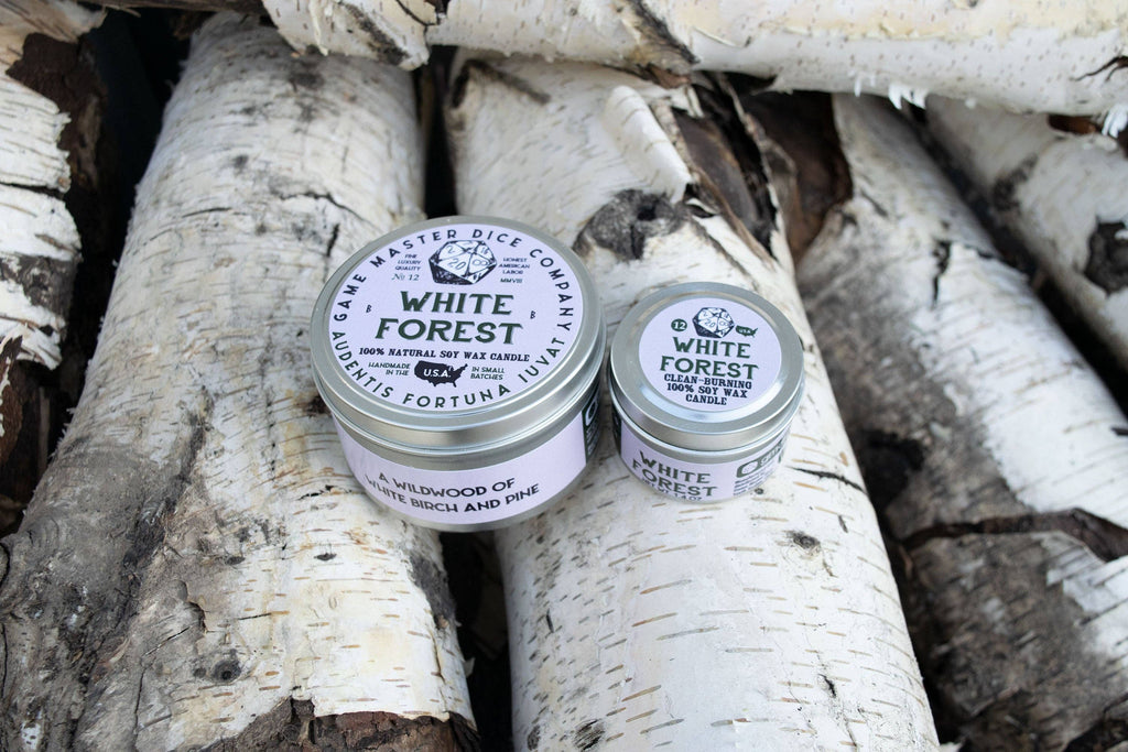 Game Master Dice - White Forest Gaming Candle