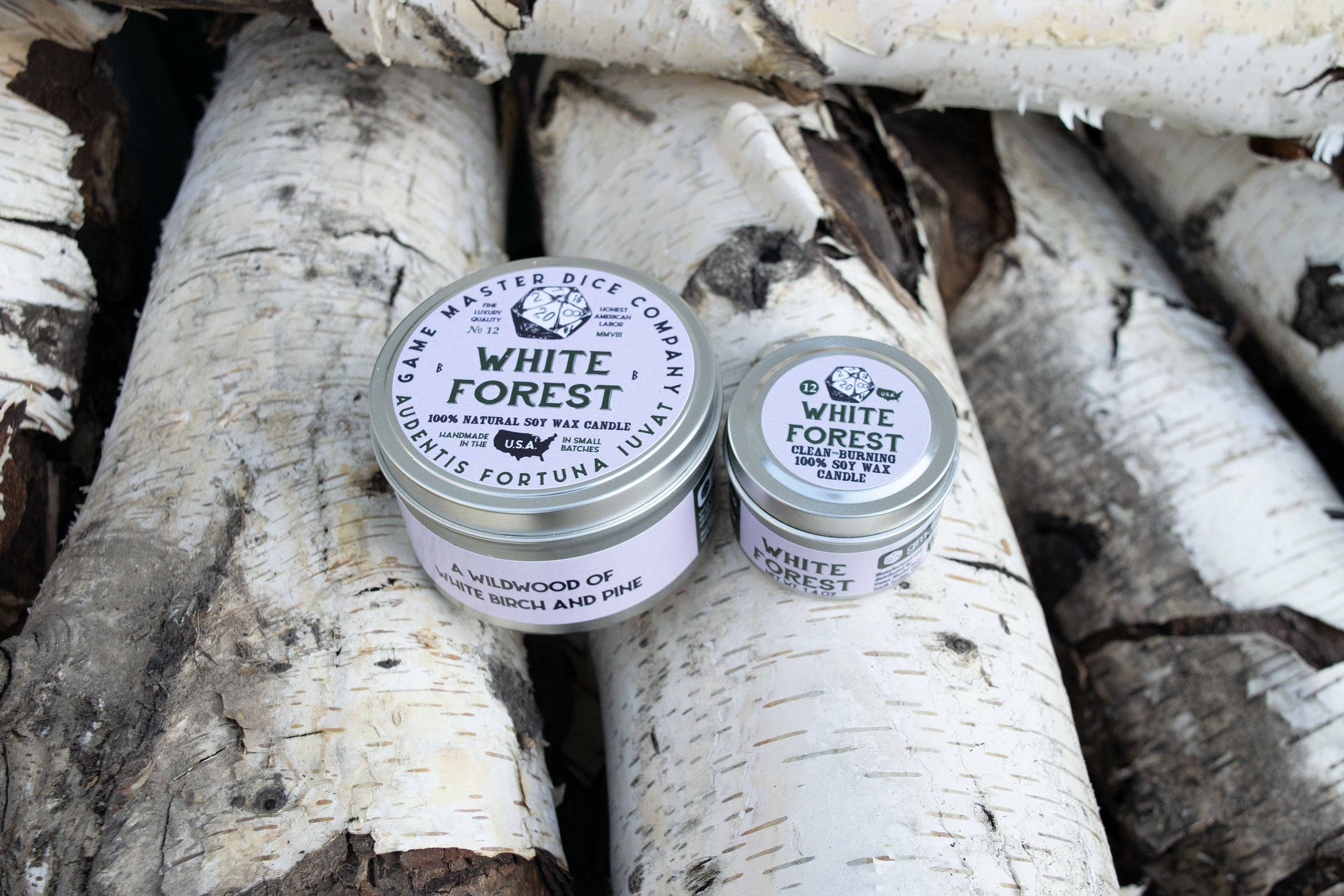 Game Master Dice - White Forest Gaming Candle