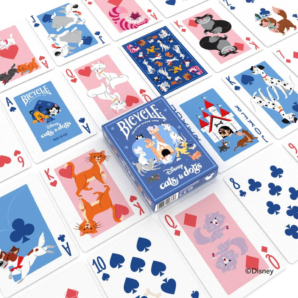 Disney Cats and Dogs Inspired Playing Cards