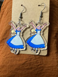 Resin Happy Alice Inspired Earrings