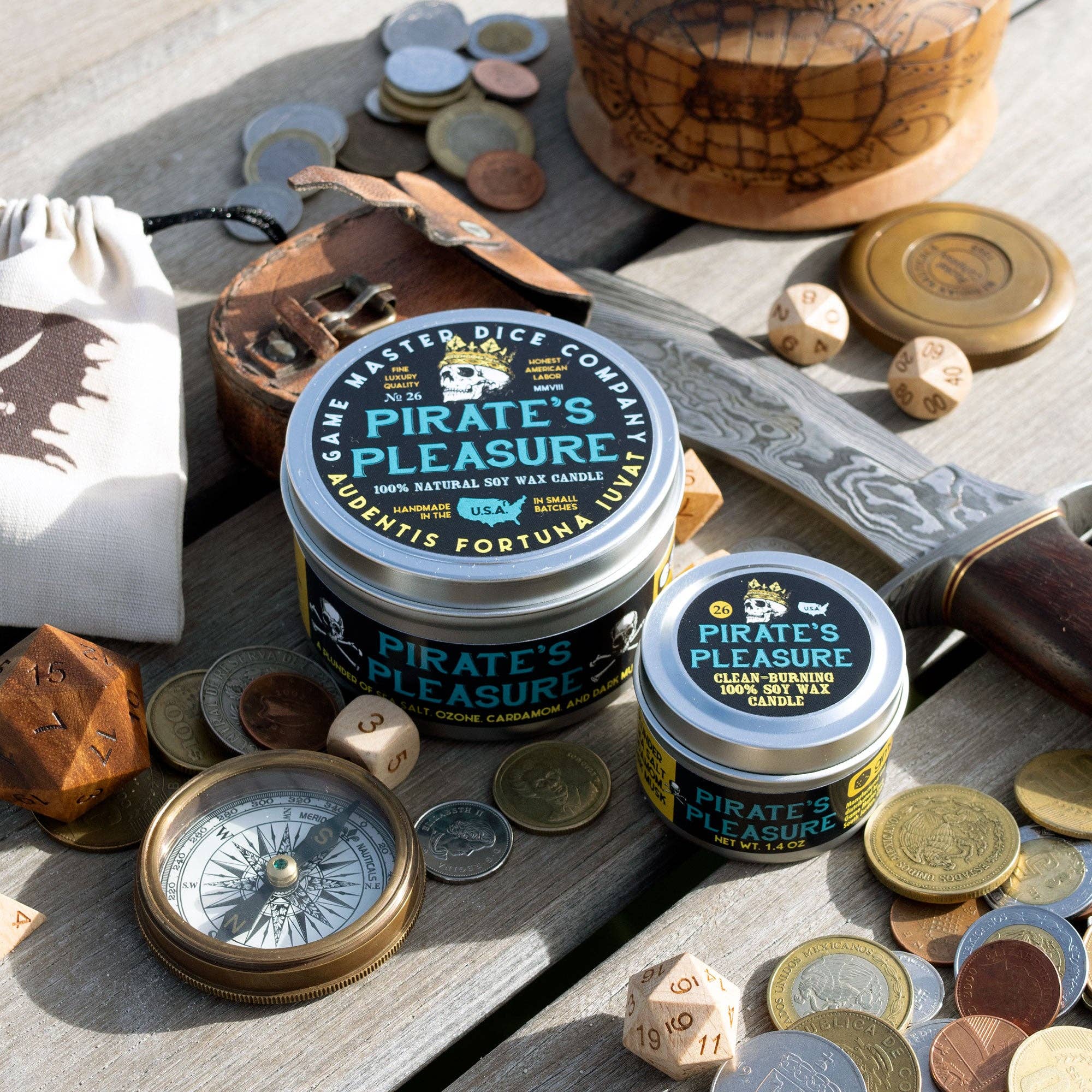 Game Master Dice - Pirate's Pleasure Gaming Candle