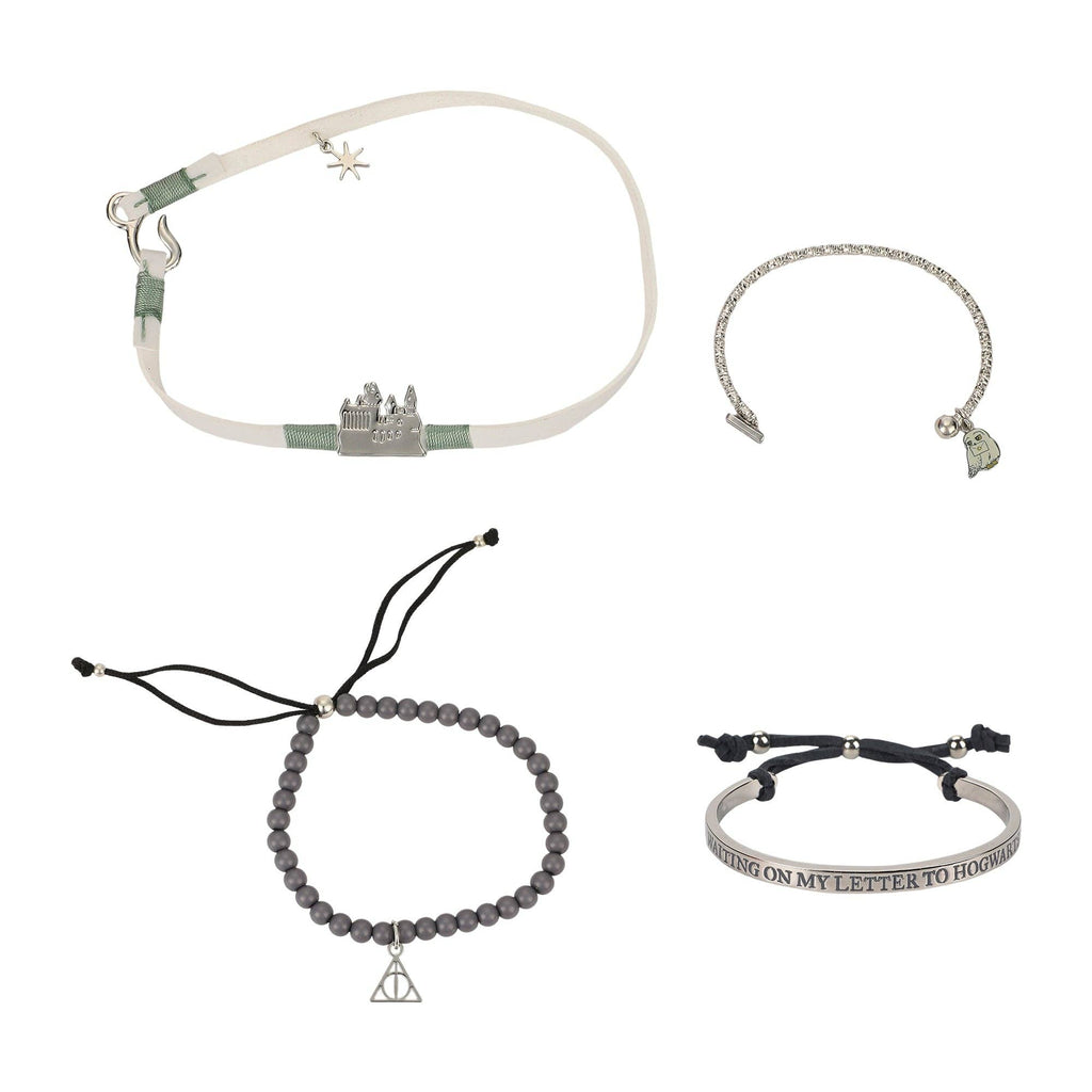 Bioworld Merchandising - Harry Potter 4 Pack Bracelet Set - Waiting On My Letter To Hogwarts