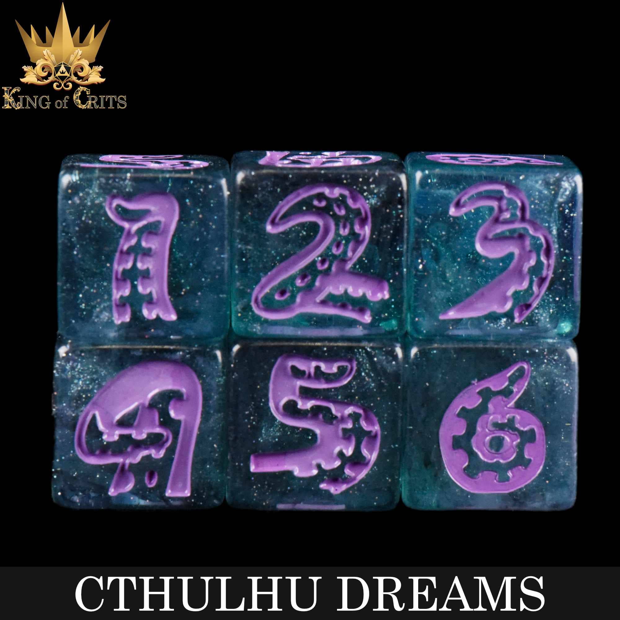 DNDDICE.COM - Cthulhu Dreams - 11 Dice Set