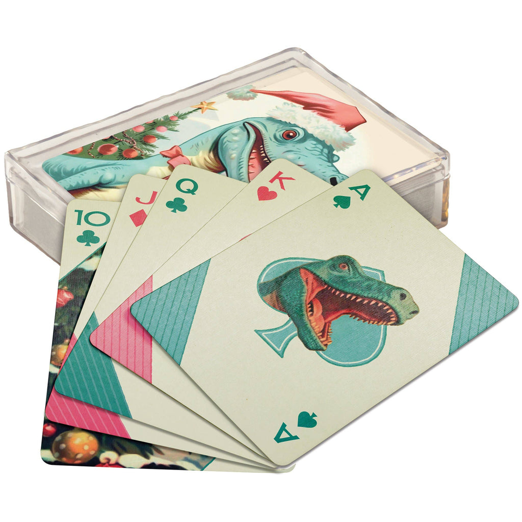 Primitives by Kathy - Dino Christmas Playing Cards