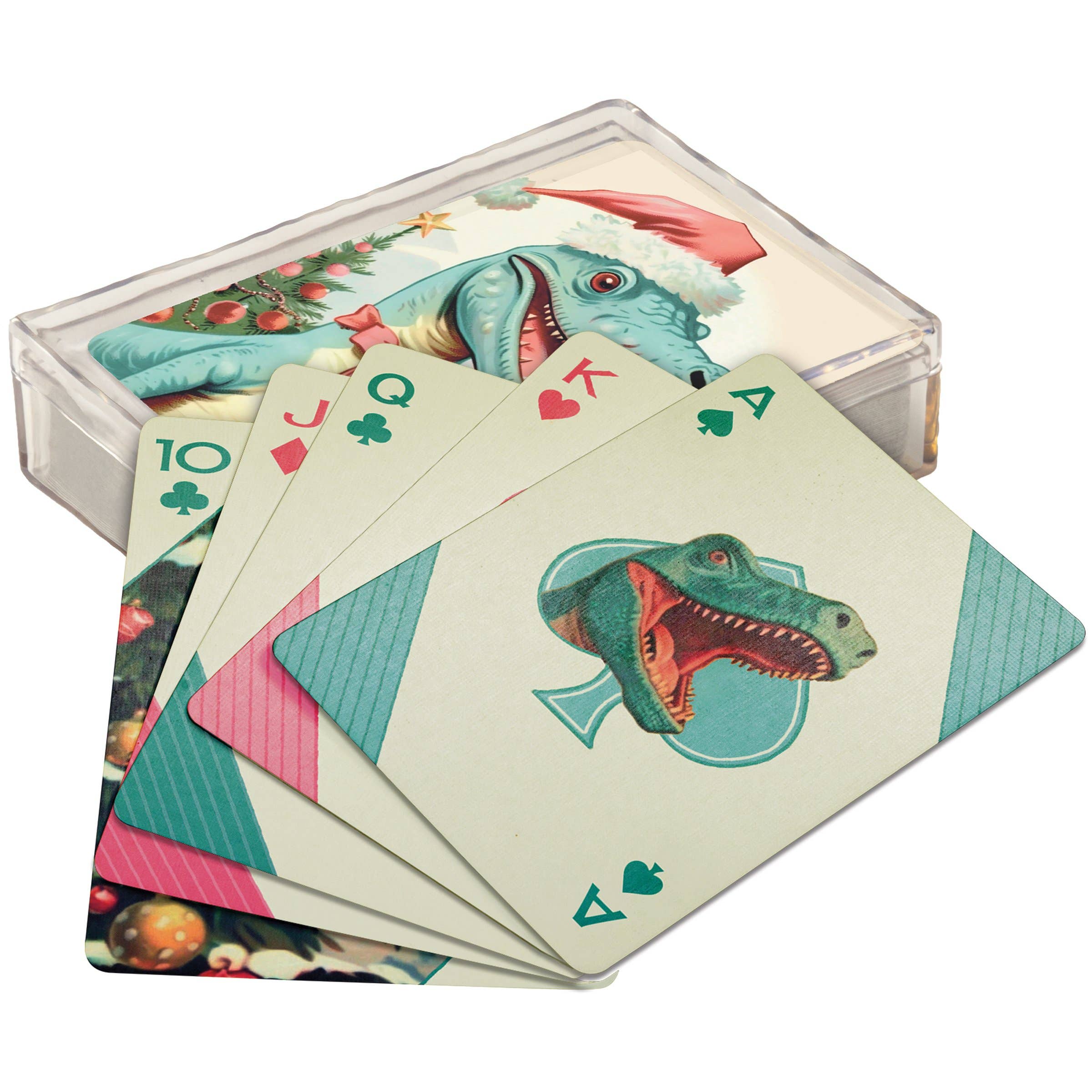 Primitives by Kathy - Dino Christmas Playing Cards
