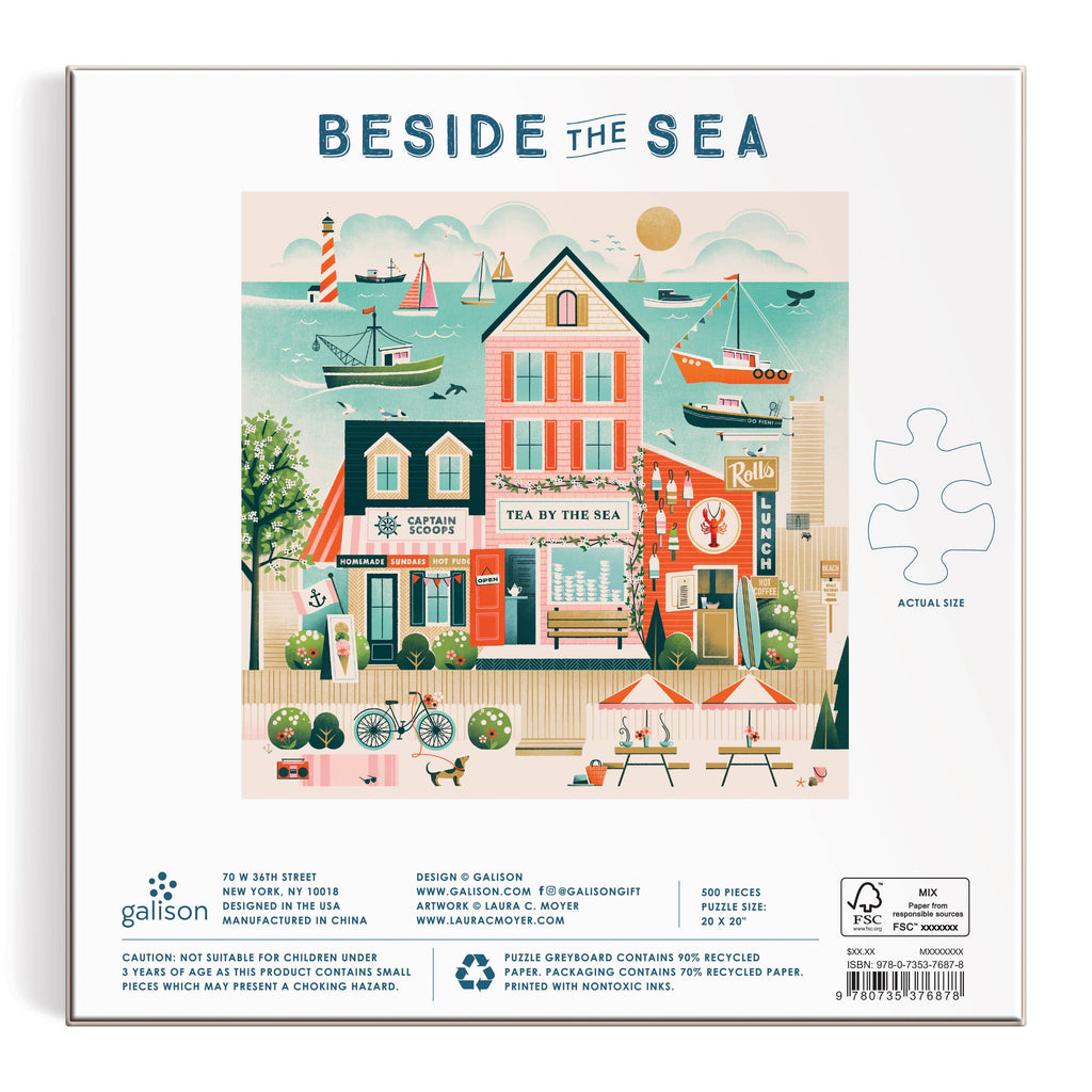 Chronicle Books - Beside the Sea 500 Piece Puzzle