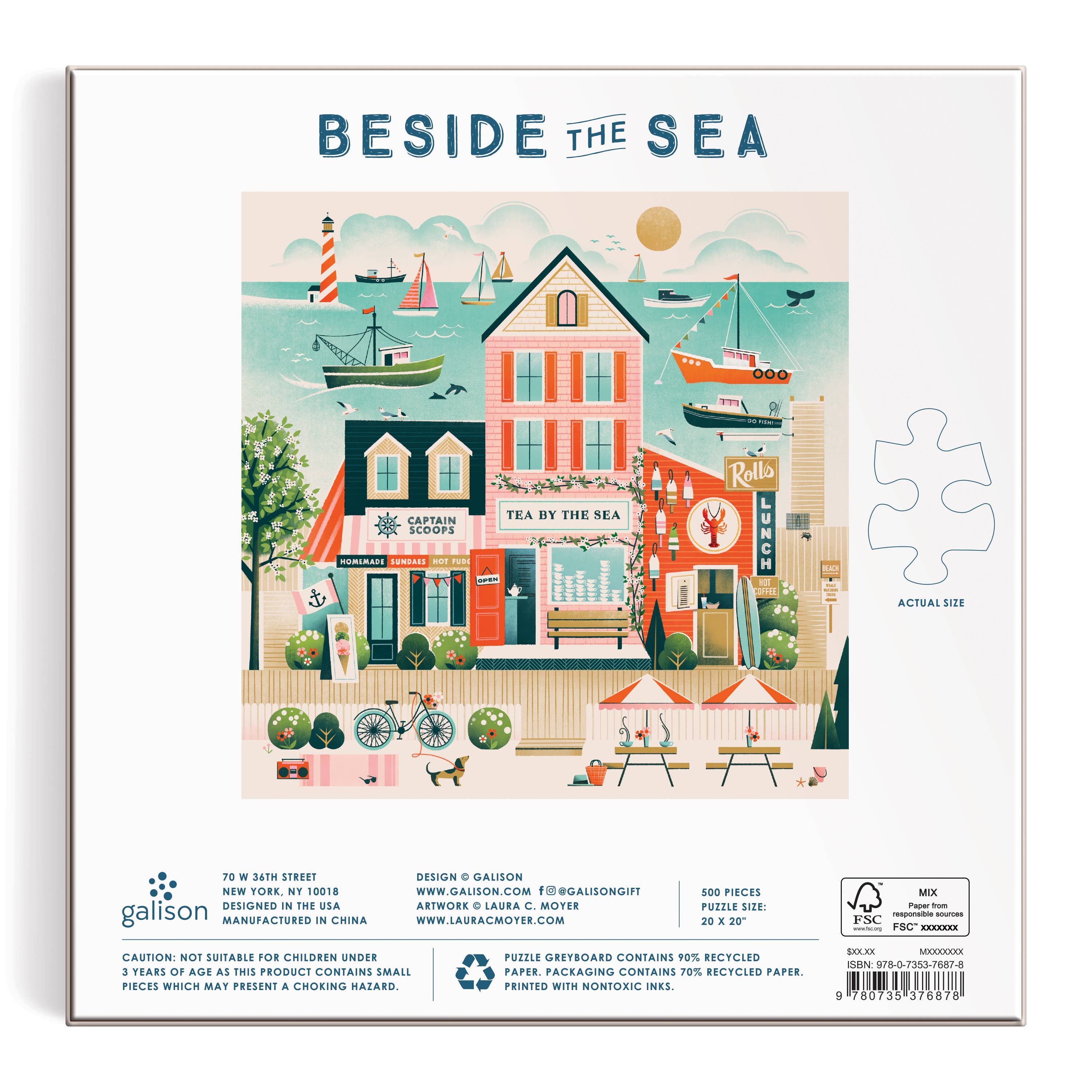 Chronicle Books - Beside the Sea 500 Piece Puzzle