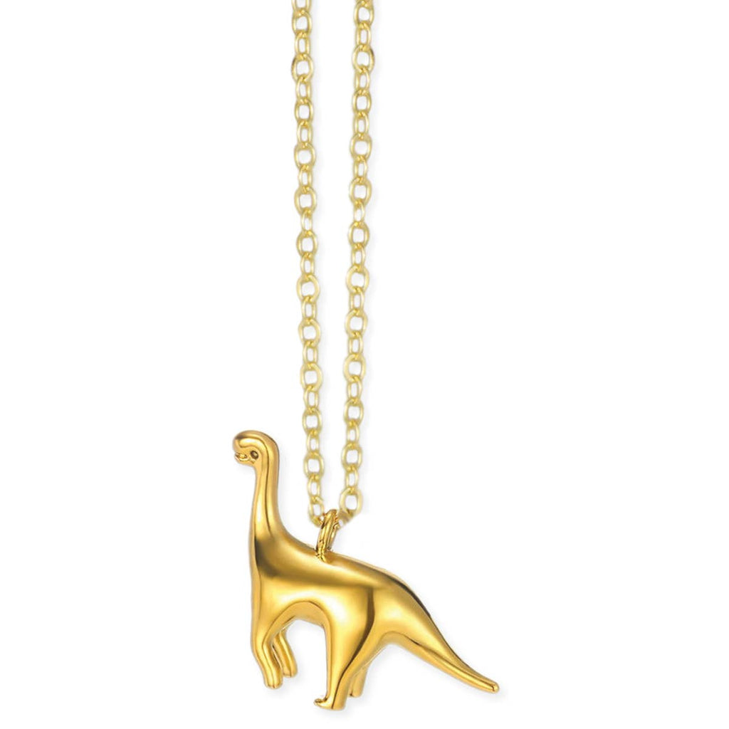 ZAD - Prehistoric Times Gold Brontosaurus Necklace