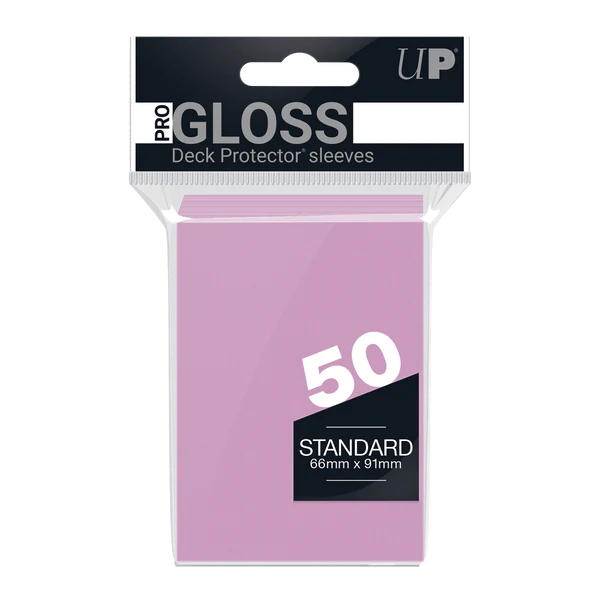 Deck Protector Pack: Bright Pink Gloss 50ct