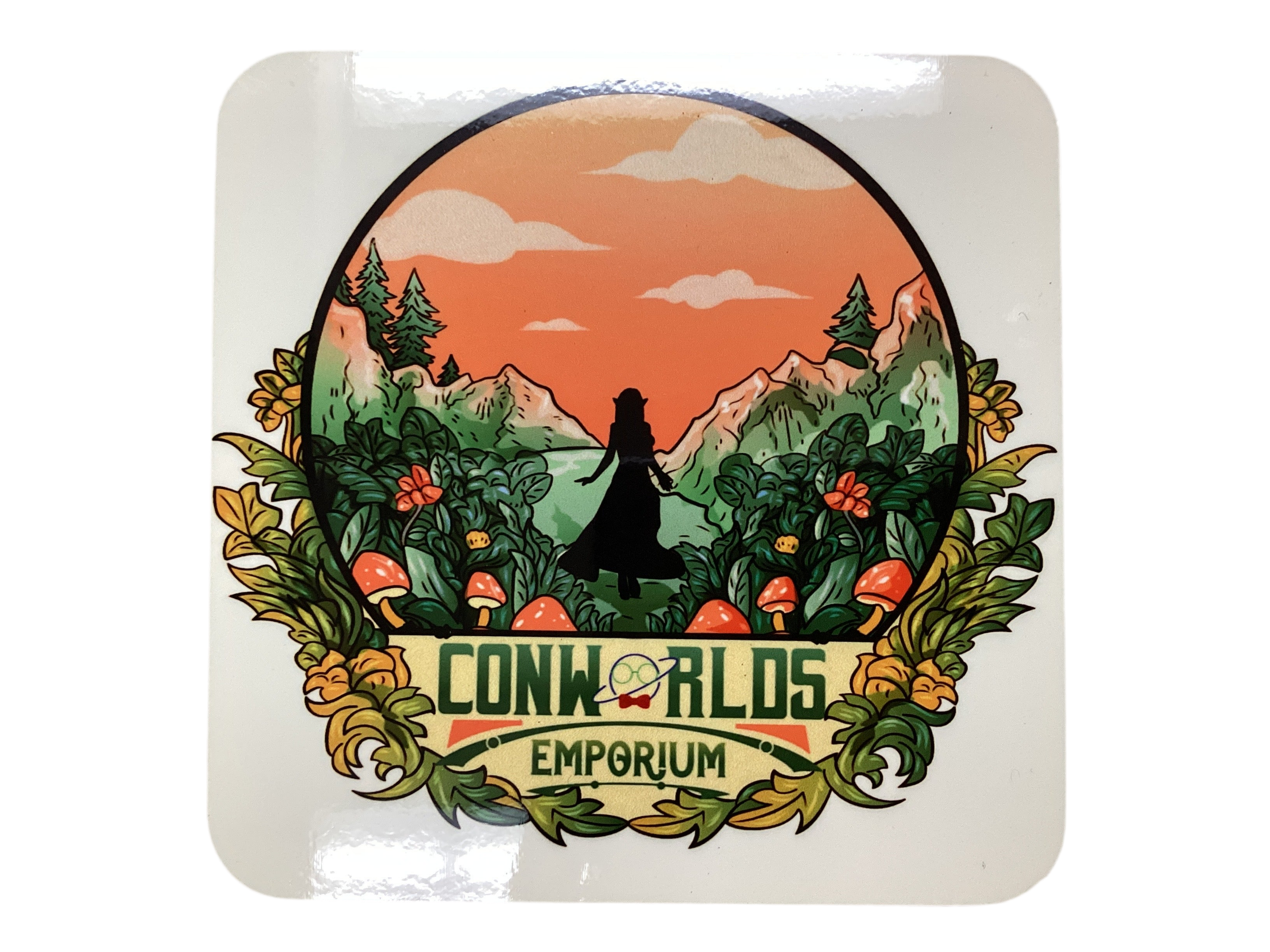Conworlds Emporium Coaster - White