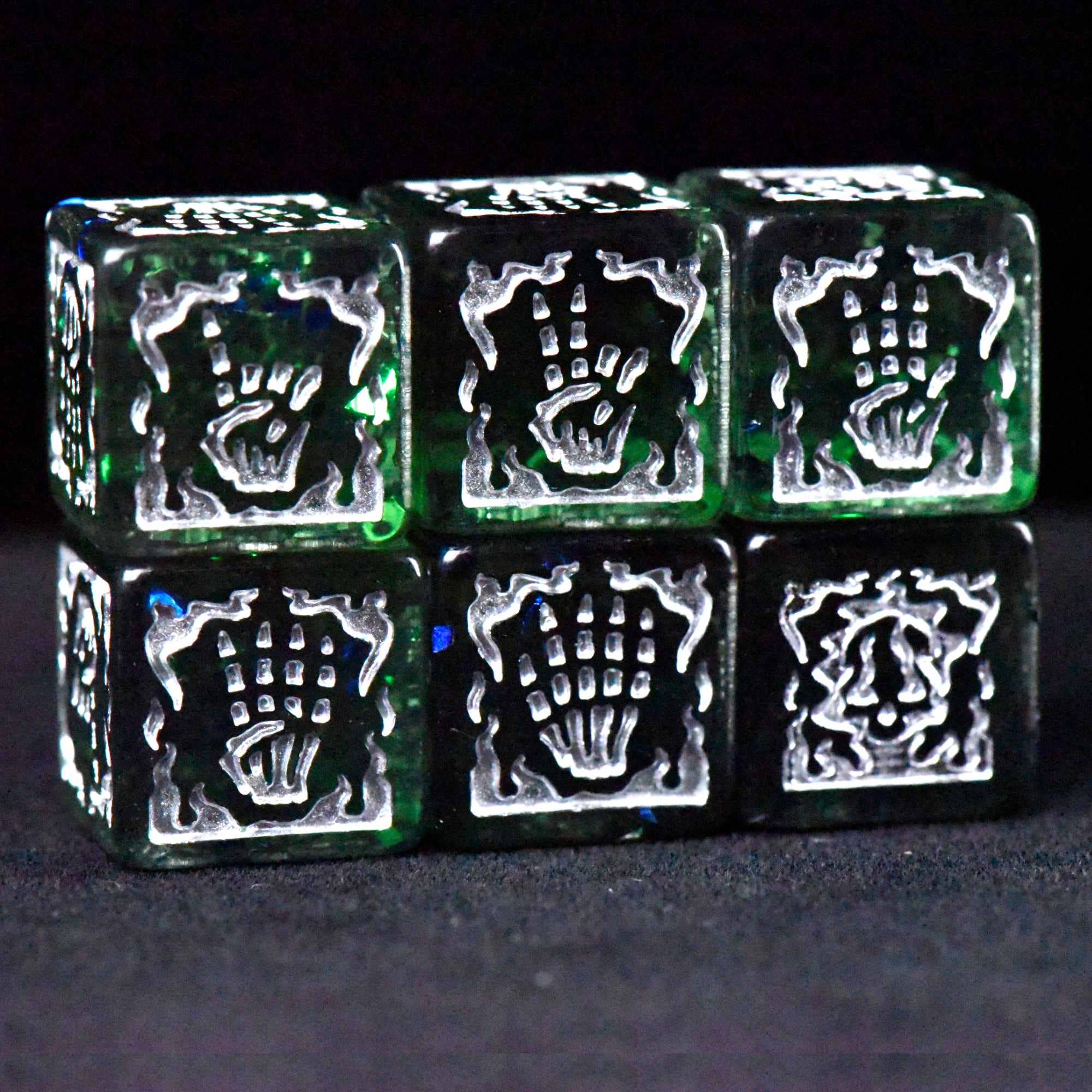 DNDDICE.COM - Crypt of the Necromancer 11 Dice Set