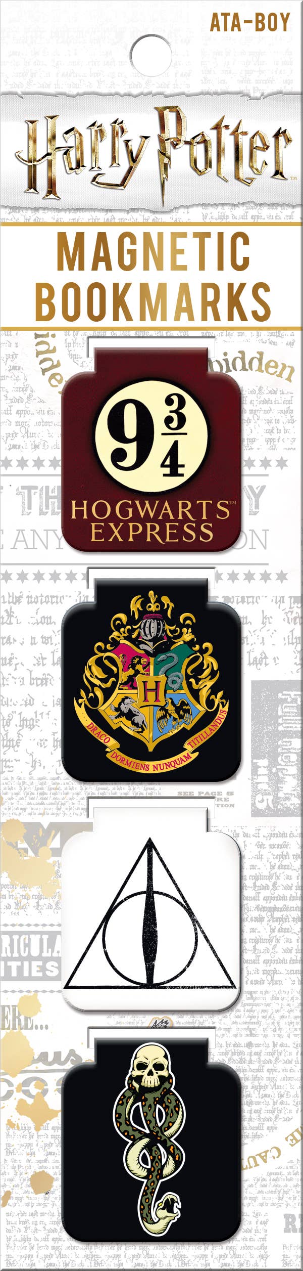 Ata-Boy - Harry Potter Magnetic Bookmark Set 3 Magnetic Bookmarks