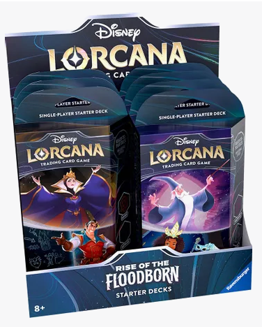 lorcana rise of the floodborn starter deck Disney (Amber & Sapphire) The Awesome Card Shop known as Glimmers Lorcana Starter Deck Rise of