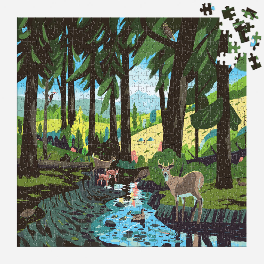 Chronicle Books - Woodland Pass 500 Piece Puzzle
