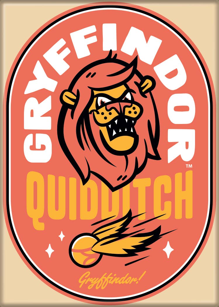 Ata-Boy - Harry Potter Gryffindor Quidditch Stamp Magnet