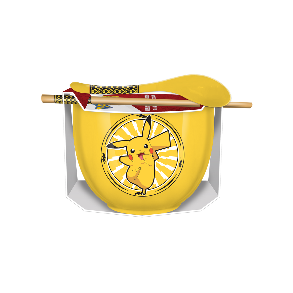 Silver Buffalo - Pokémon 20oz Ramen Bowl with Chopsticks and Spoon