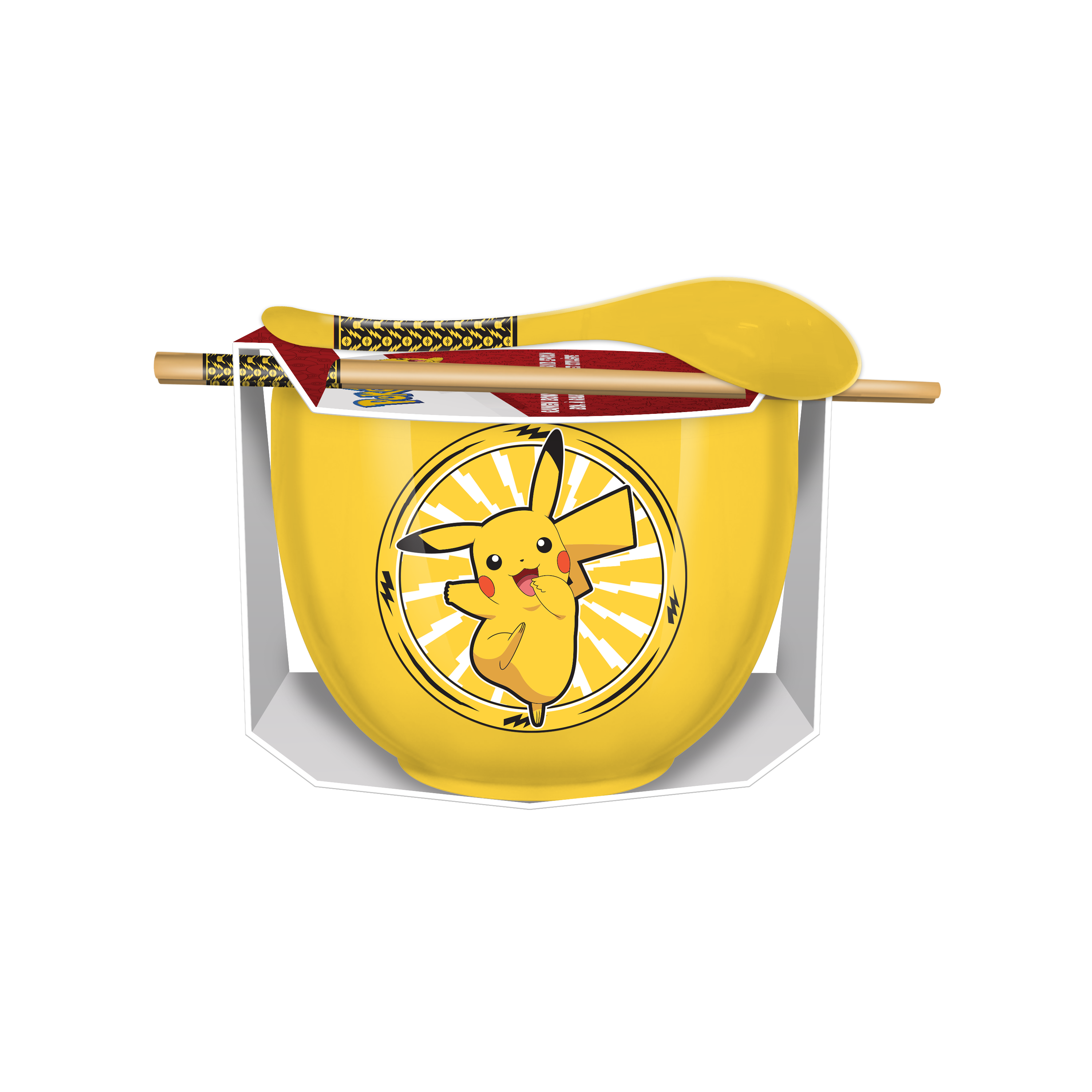 Silver Buffalo - Pokémon 20oz Ramen Bowl with Chopsticks and Spoon