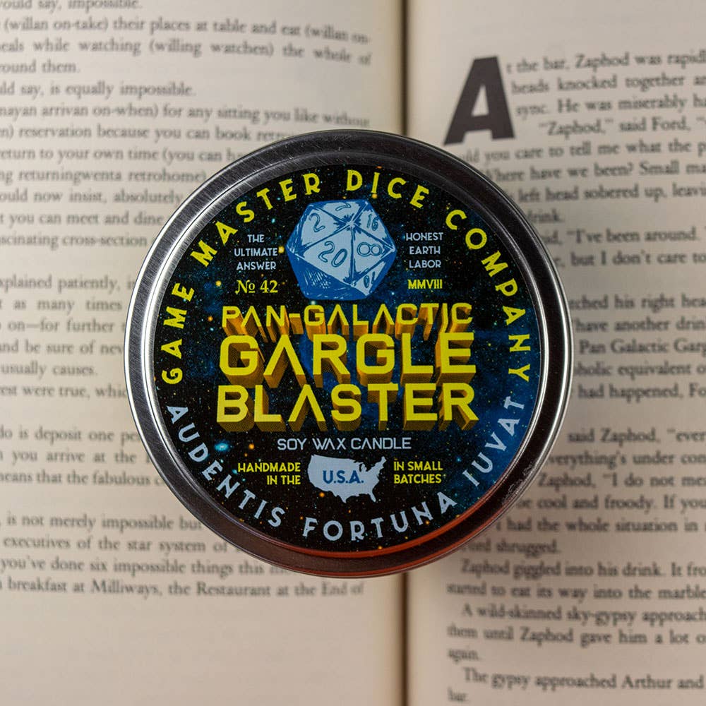 Game Master Dice - Pan Galactic Gargle Blaster Candle