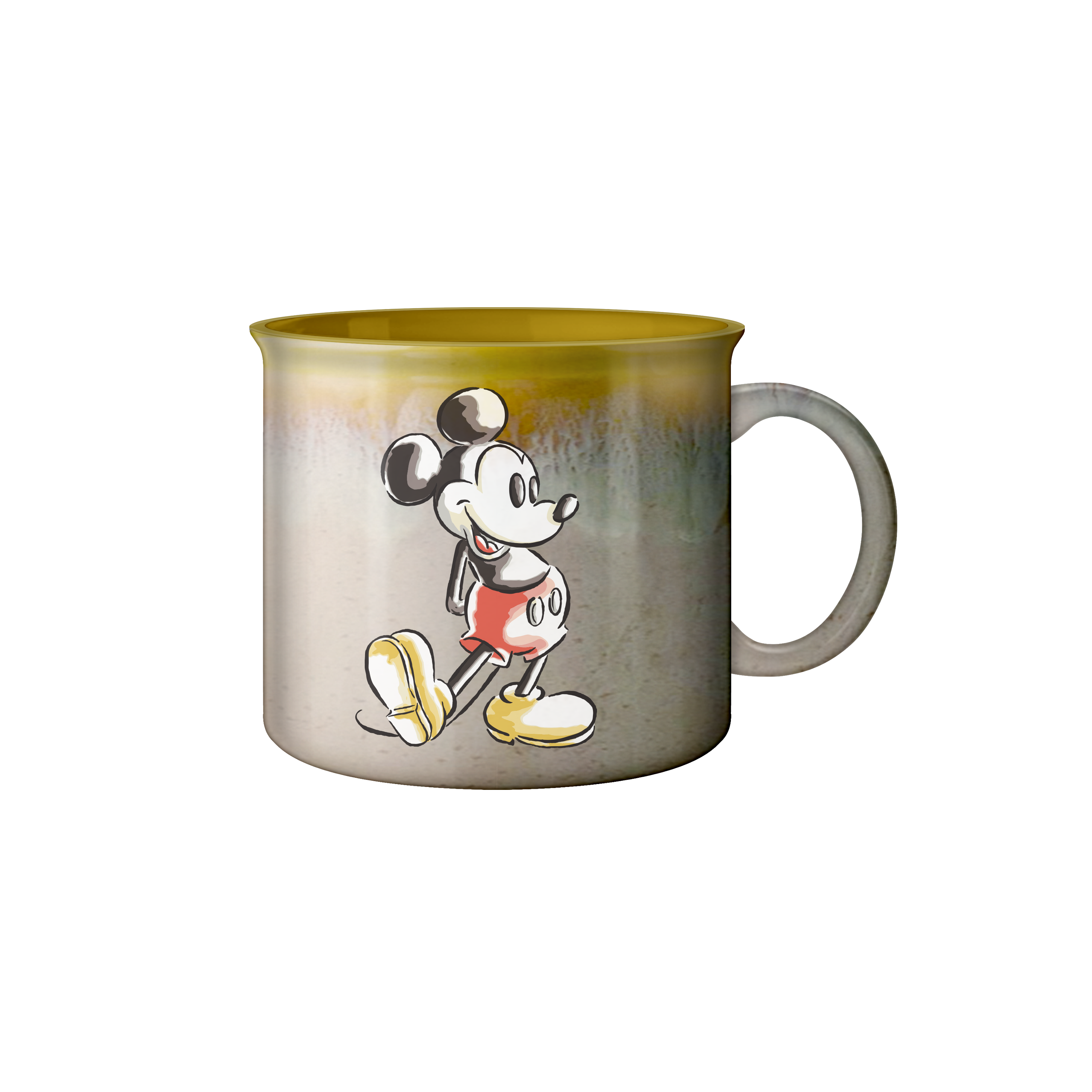 Silver Buffalo - Disney Mickey Reactive Glaze 20oz Ceramic Camper Mug