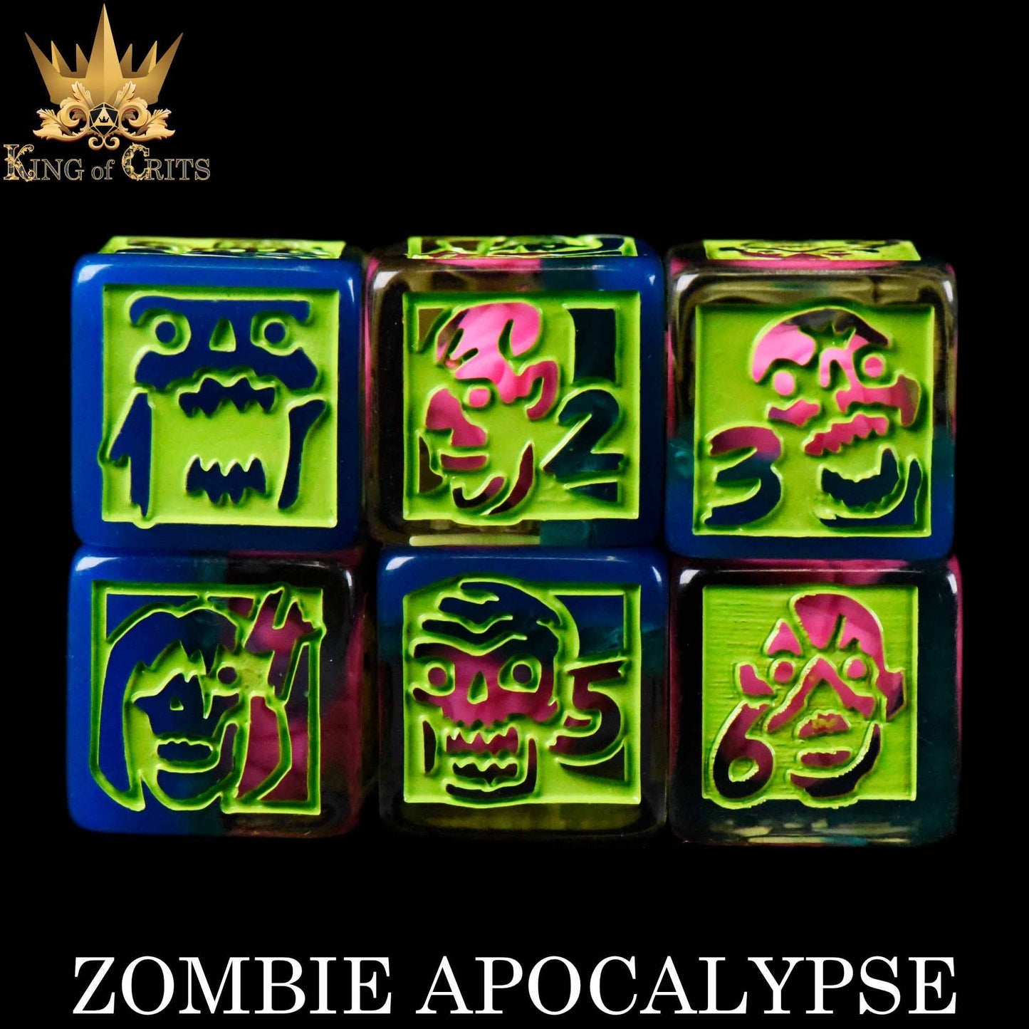 DNDDICE.COM - Zombie Apocalypse 11 Dice Set