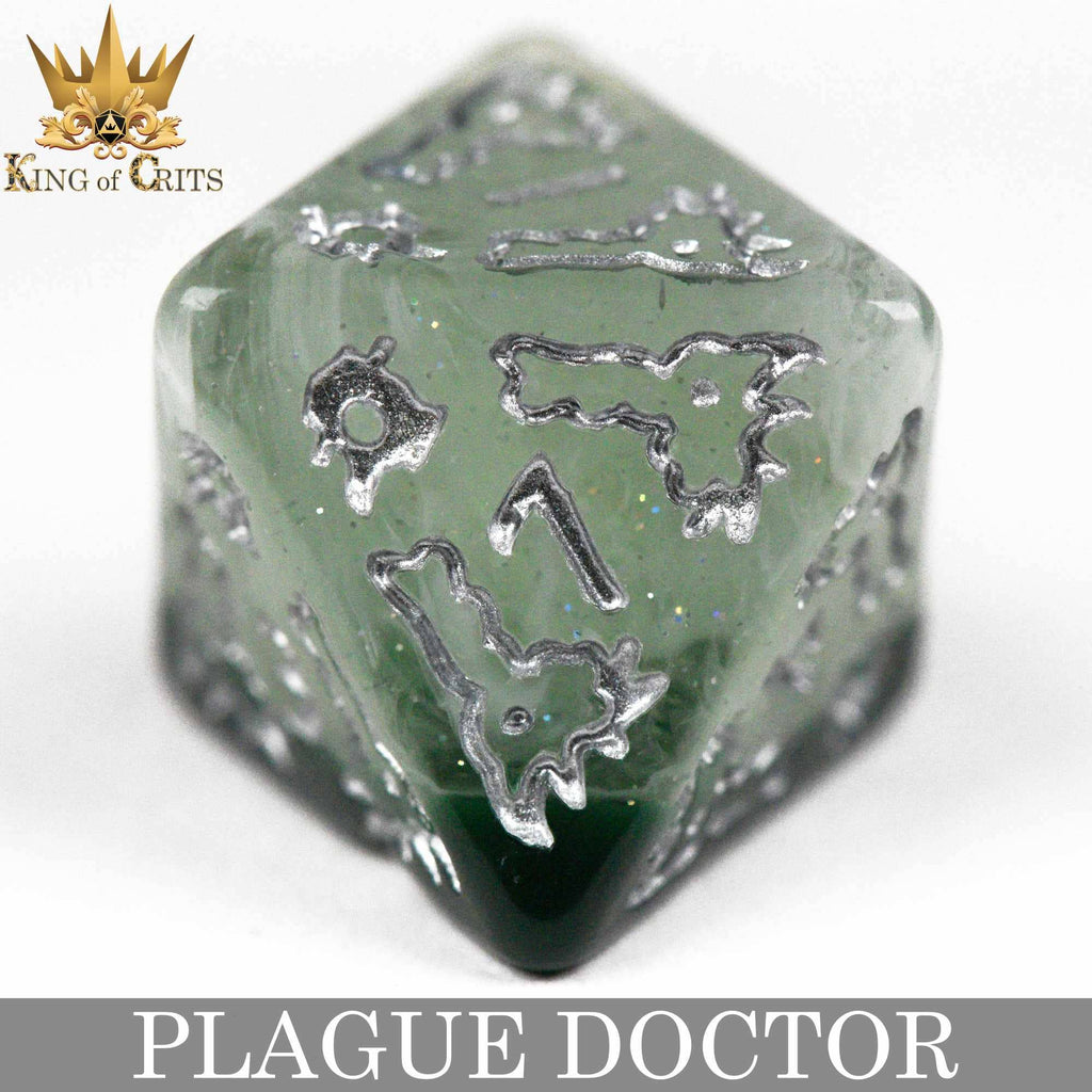 DNDDICE.COM - Plague Doctor - 11 Dice Set