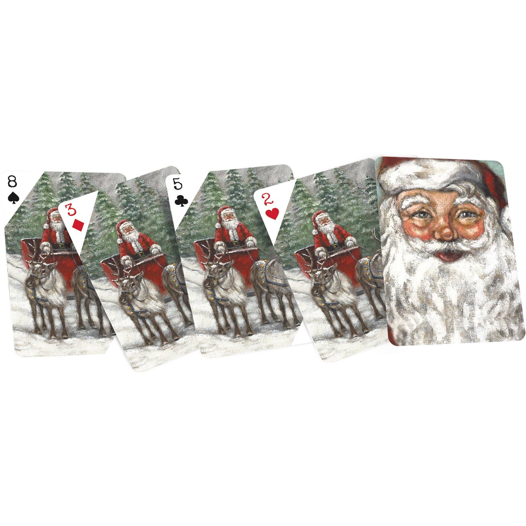 Primitives by Kathy - Santa Playing Cards