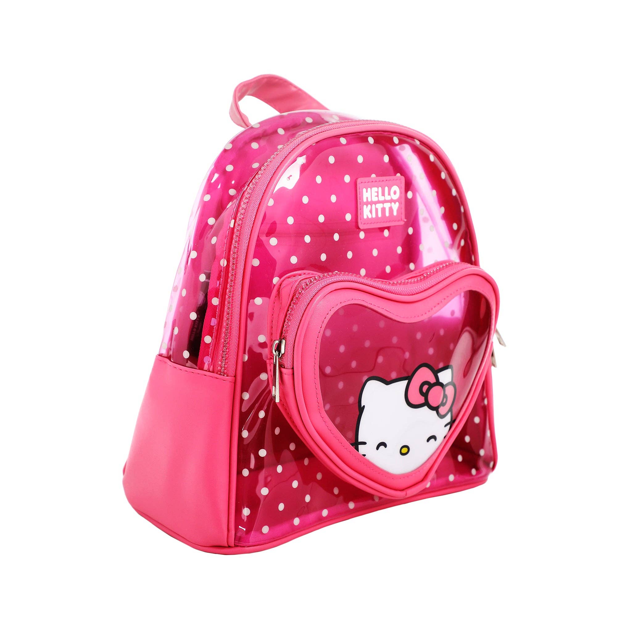 Bioworld Merchandising - Hello Kitty Peekaboo Heart Clear Mini Backpack