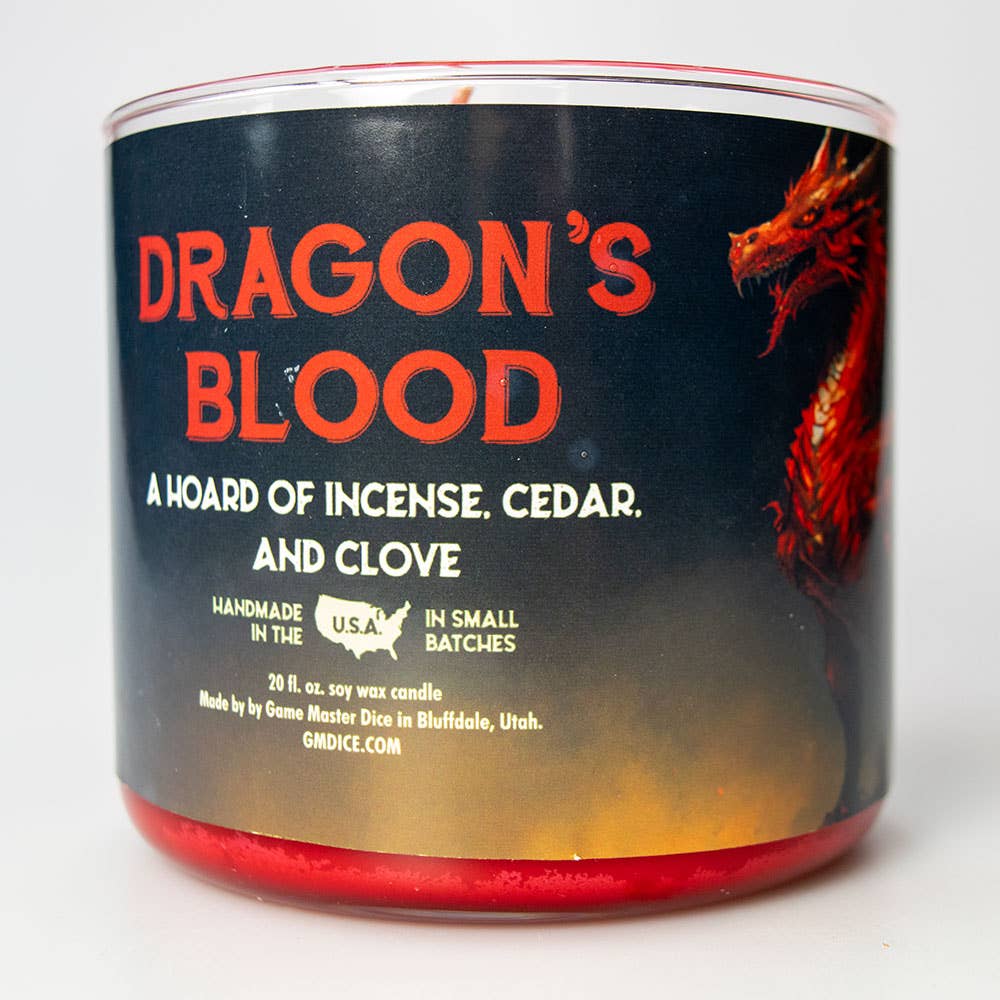 Game Master Dice - Dragon's Blood Gaming Candle
