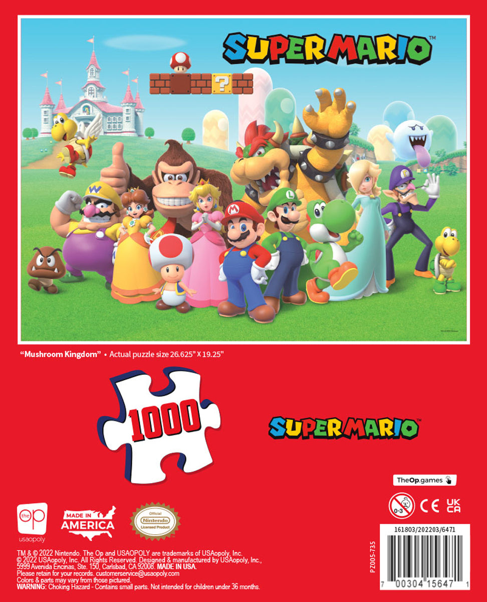 Super Mario 1000 piece puzzle Mushroom Kingdom