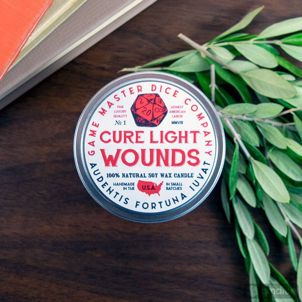 Game Master Dice - Cure Wounds Gaming Candle