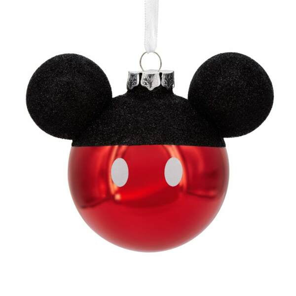 Christmas Ornament Disney Mickey Mouse Icon Blown Glass