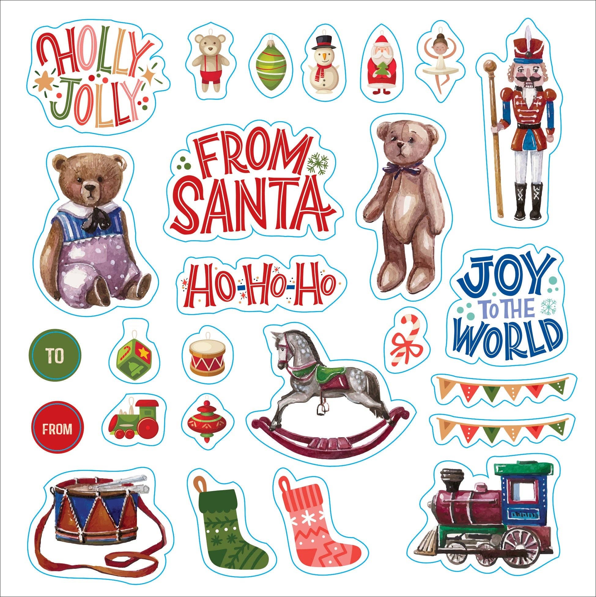 Peter Pauper Press - Merry & Bright Christmas! A Festive Sticker Book