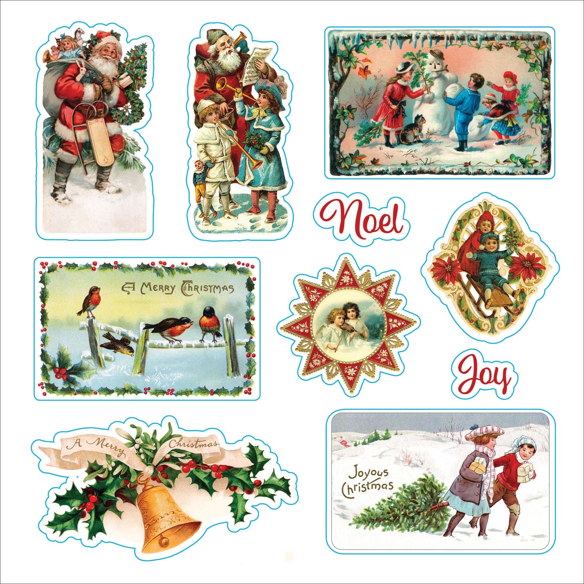 Peter Pauper Press - Merry & Bright Christmas! A Festive Sticker Book