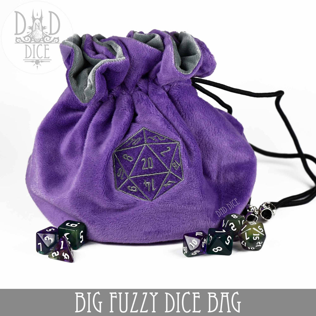 DNDDICE.COM - Big Fuzzy Dice Bag - 6 Colors