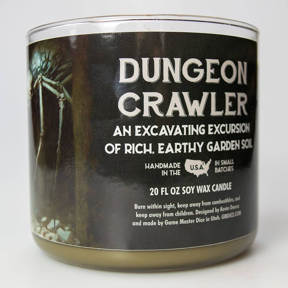 Game Master Dice - Dungeon Crawler Gaming Candle