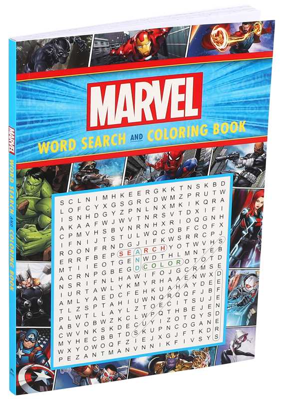 Simon & Schuster - Marvel Word Search and Coloring Book by Editors of Thunder Bay Press