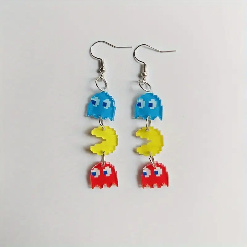 Pac-Man Inspired Earrings