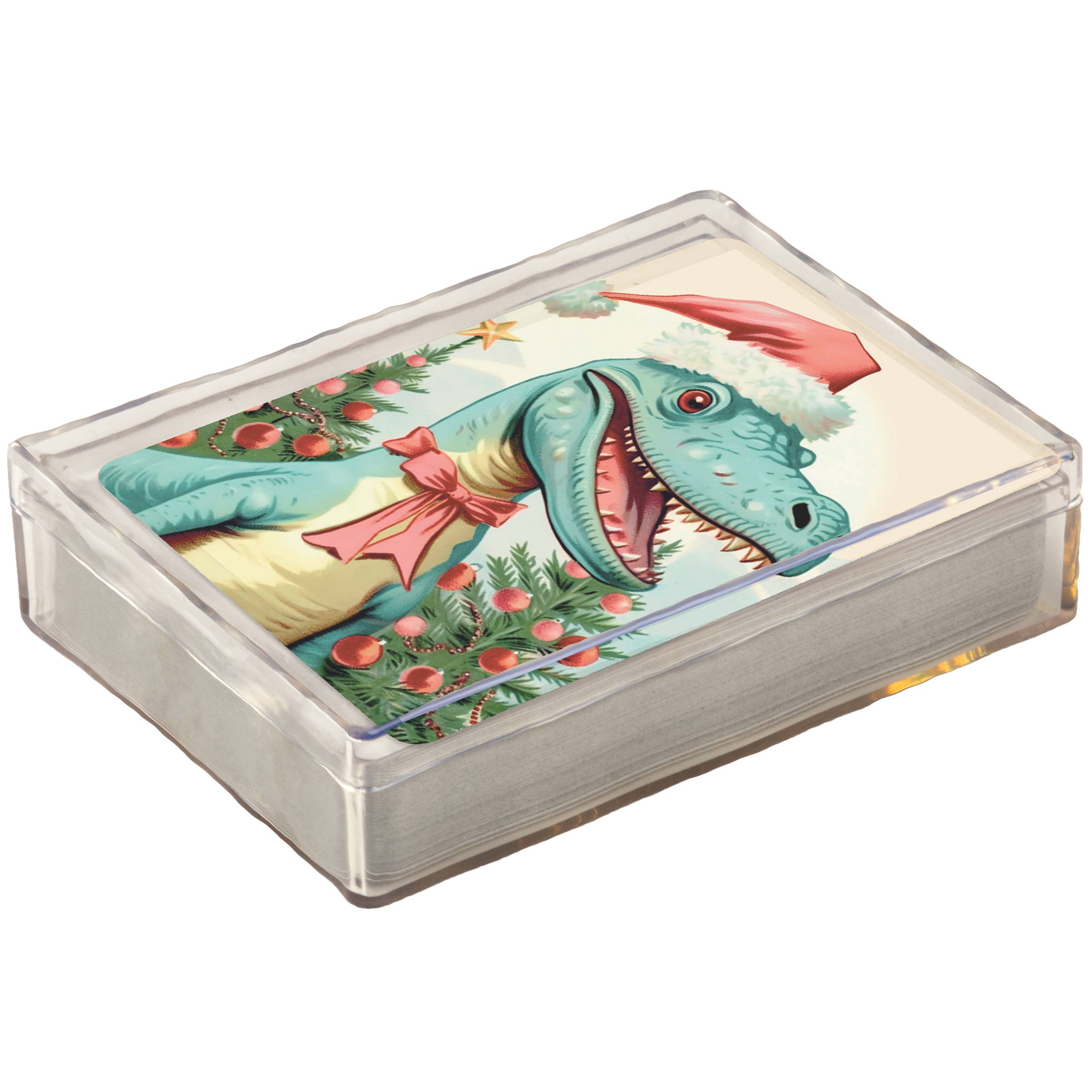 Primitives by Kathy - Dino Christmas Playing Cards